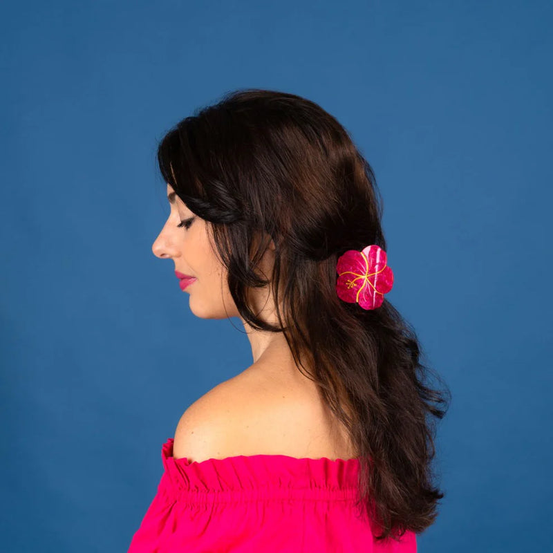 Hibiscus hair claw