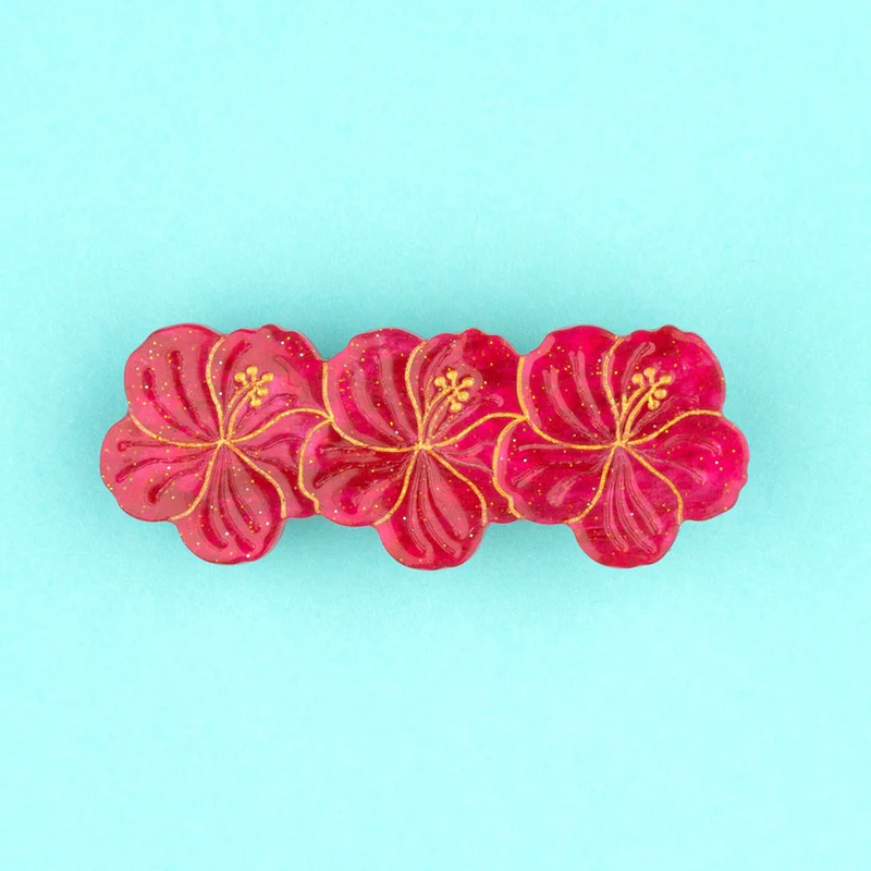 Hibiscus hair clip