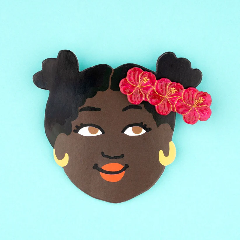 Hibiscus hair clip