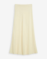 High-waisted flared long skirt jaune Winda