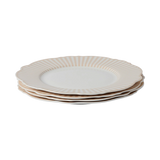 Beige Wave Side Plates Set of 4