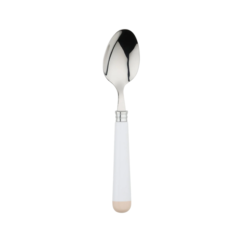 White Beige Cutlery Set of 16