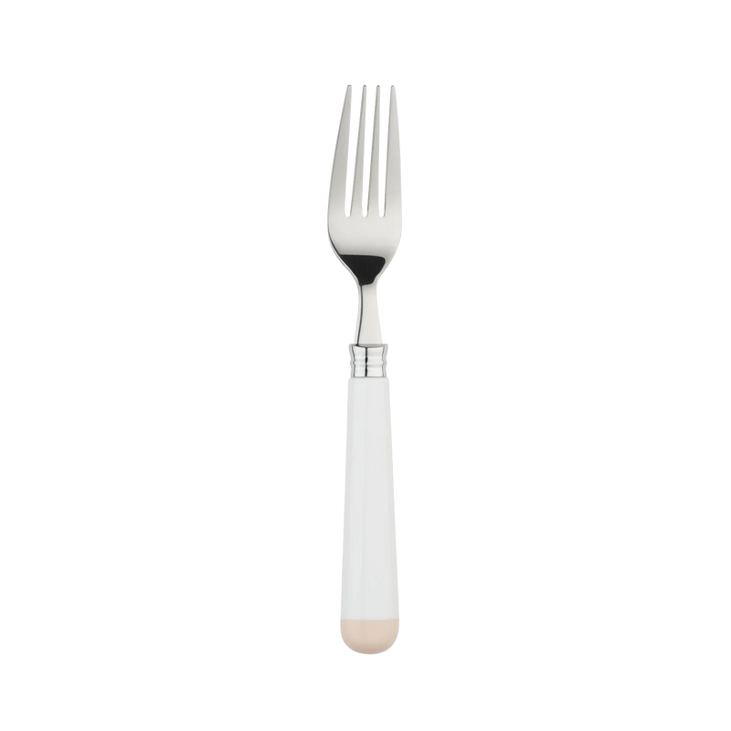 White Beige Cutlery Set of 16