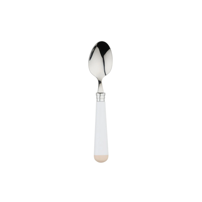 White Beige Cutlery Set of 16