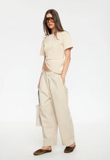 IN TRANSIT TEE - ALMOND