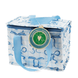Insulated lunch bag - Blue Bows 