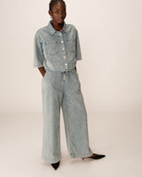 JEANS SKY BLUE POMPON