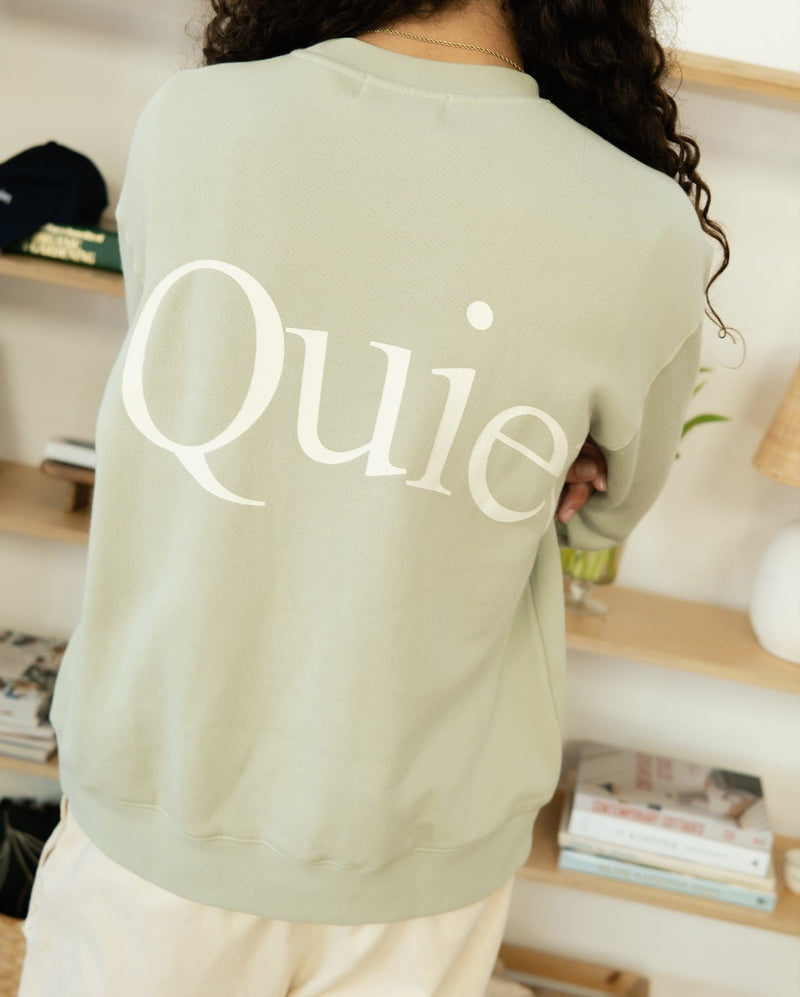 JUMBO WORDMARK CREWNECK - SAGE
