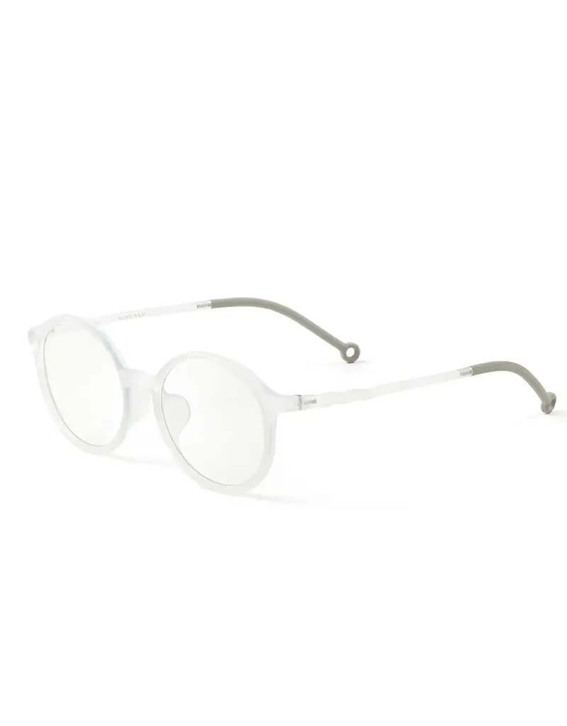 JUNIOR Oval Screen Glasses-Foggy White