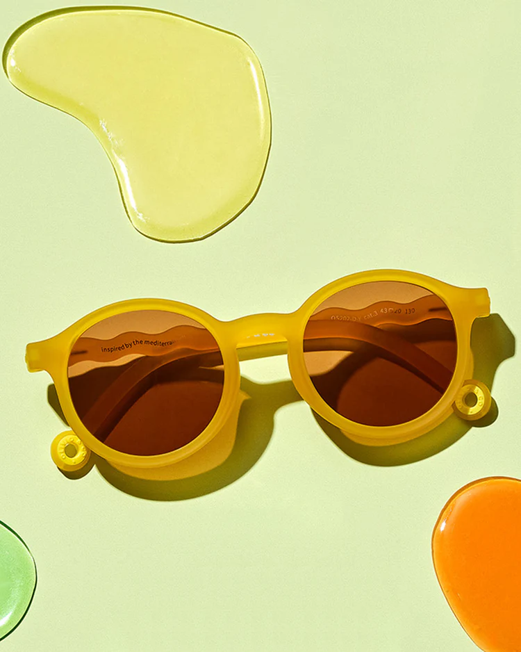 JUNIOR Oval Sunglasses-Citrus Yellow