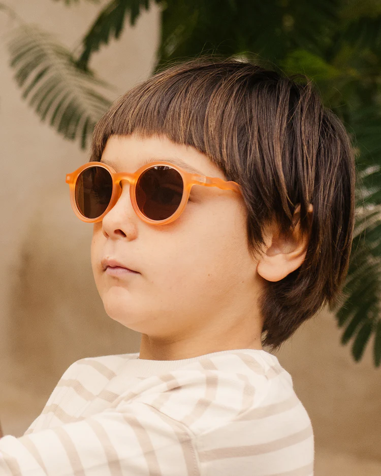 JUNIOR Oval Sunglasses-Grapefruit Pink