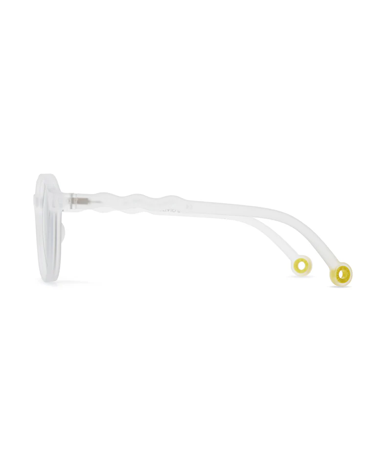 JUNIOR Oval Sunglasses-Jellyfish White