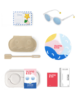 JUNIOR Oval Sunglasses-Jellyfish White