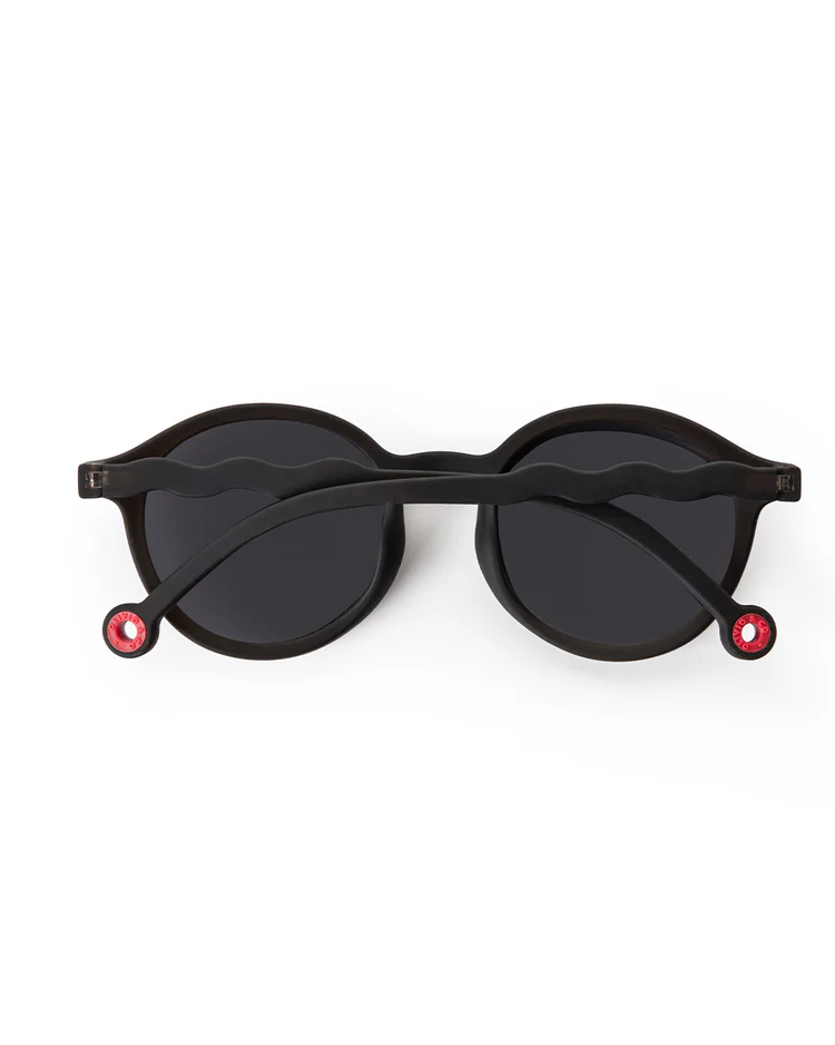 JUNIOR Oval Sunglasses-Squid Black