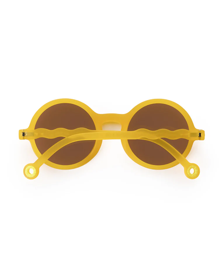 JUNIOR Round Sunglasses-Citrus Yellow