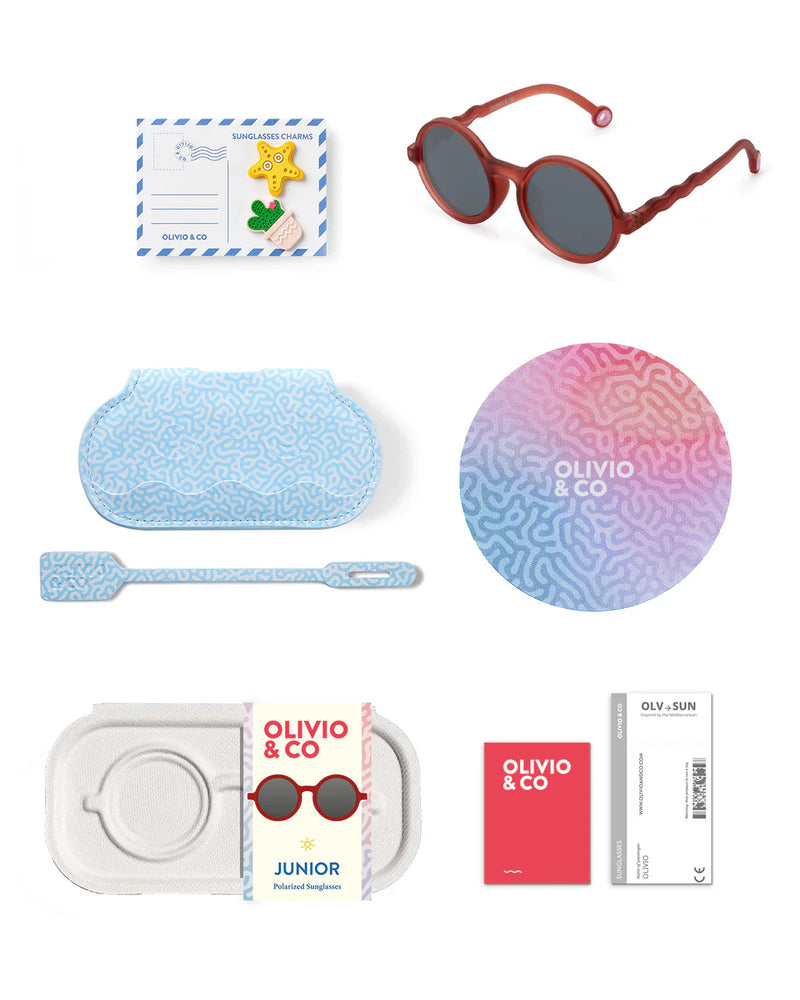 JUNIOR Round Sunglasses - Sardine Coral