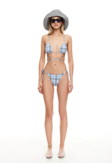 KAIA BOTTOM - BABY BLUE PLAID