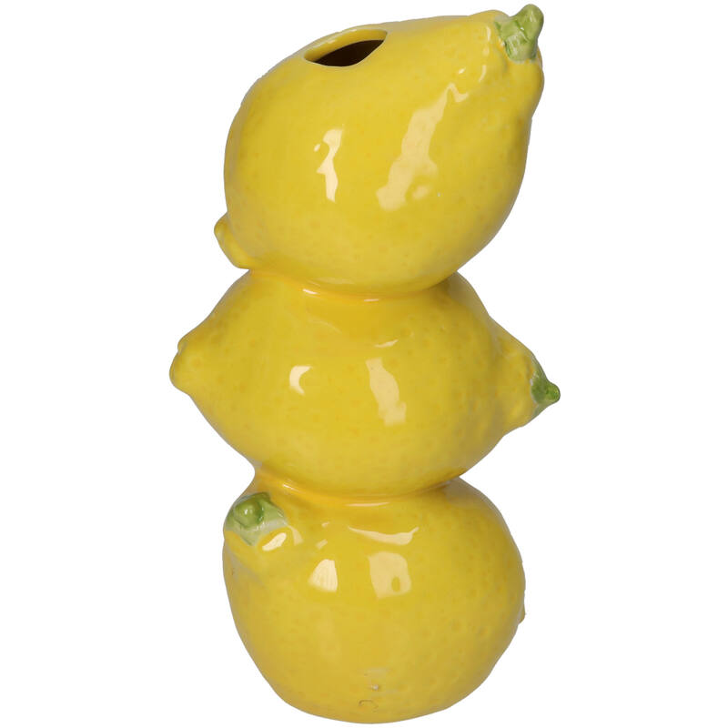 KERSTEN Vase Lemon Yellow 20cm