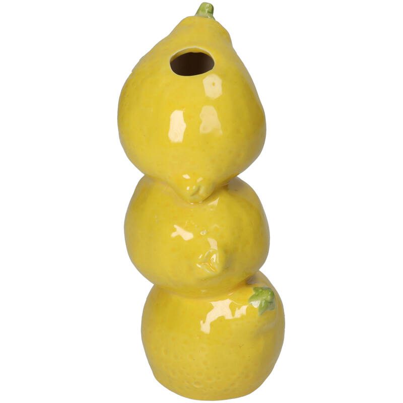 KERSTEN Vase Lemon Yellow 20cm