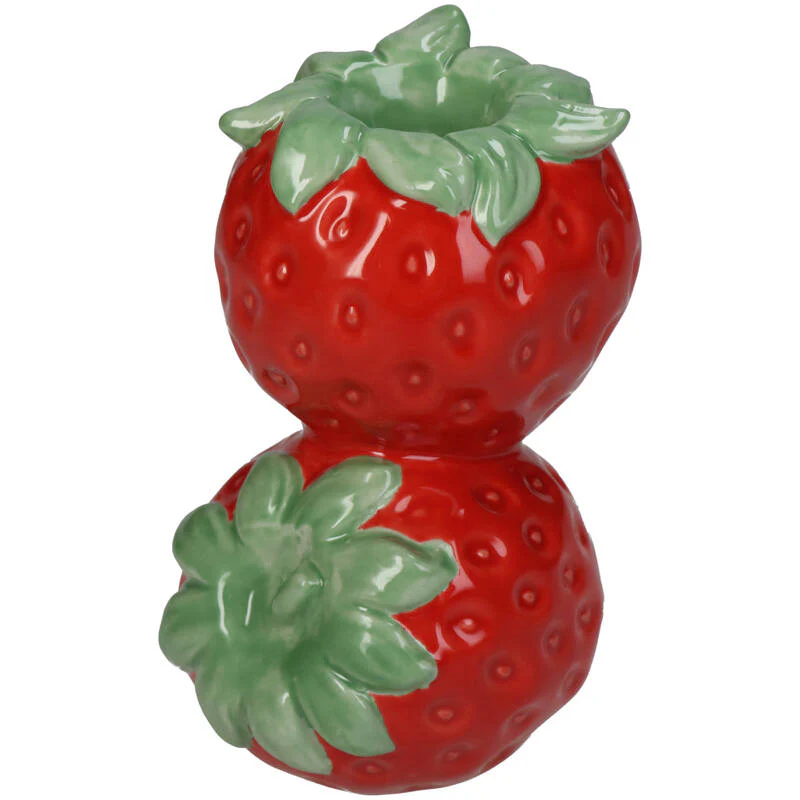 KERSTEN Candle Stick Strawberry Red 12cm