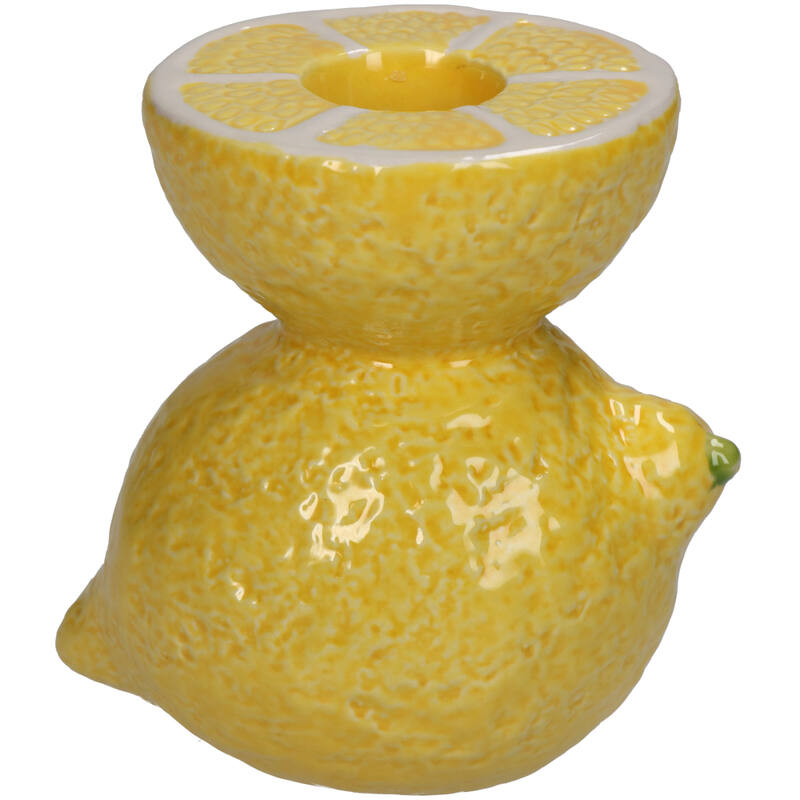 KERSTEN Candle Stick Lemon Yellow 10cm