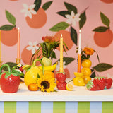 KERSTEN Candle Stick Lemon Yellow 10cm