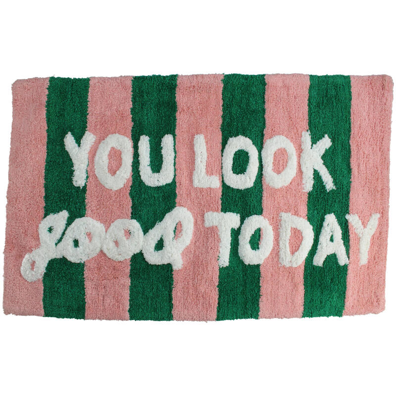 KERSTEN Bath Mat You Look Good Cotton Multi