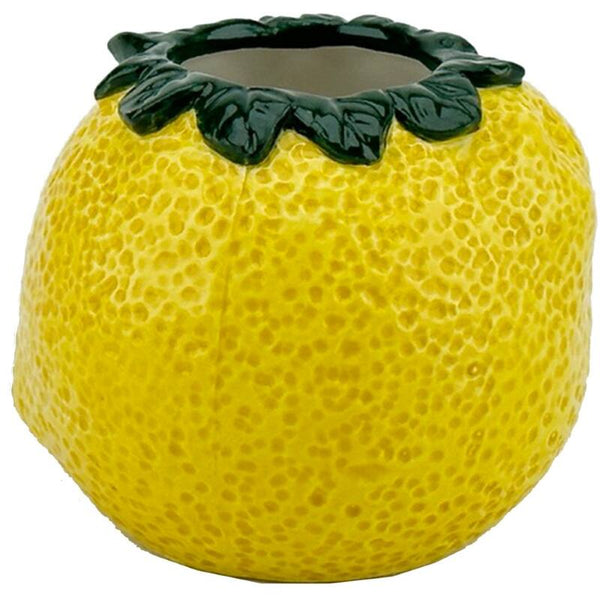 KERSTEN Vase Lemon Dolomite Yellow 9cm
