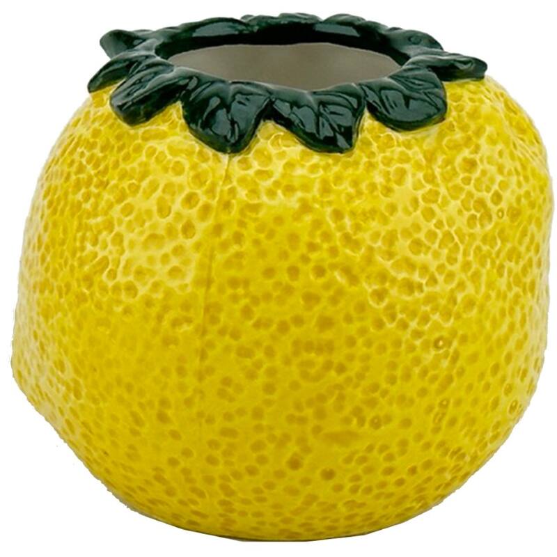 KERSTEN Vase Lemon Dolomite Yellow 9cm