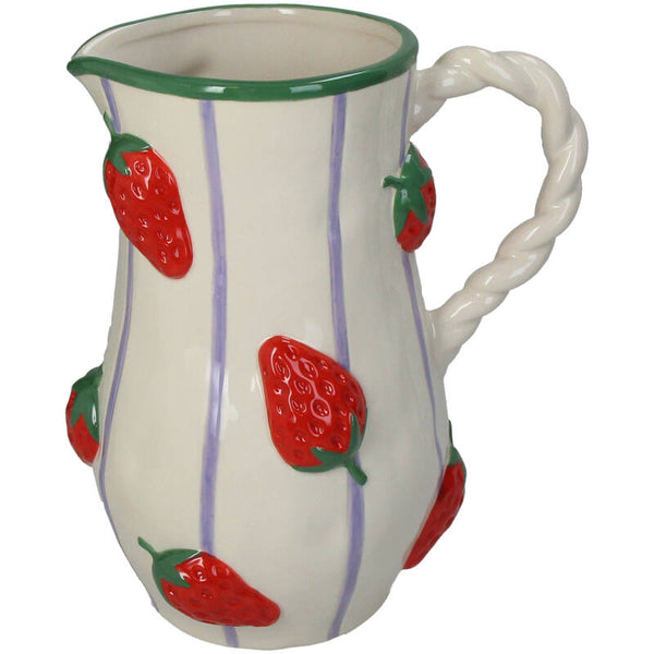 KERSTEN Vase Strawberry Stoneware Red 23cm
