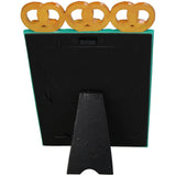 KERSTEN Photo Frame Pretzel Polyresin Turquoise