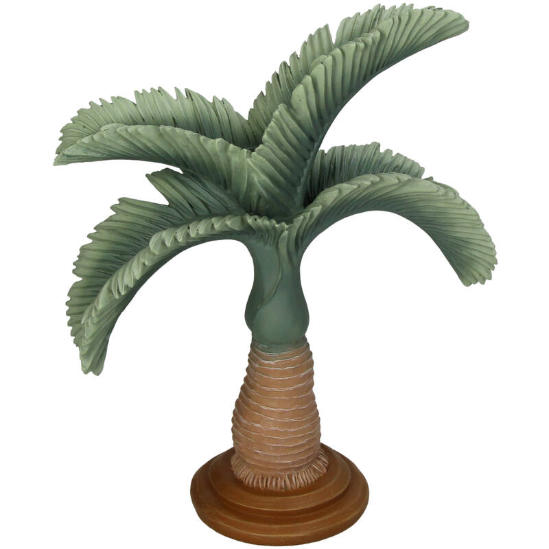 KERSTEN Candle Stick Palm Tree Polyresin