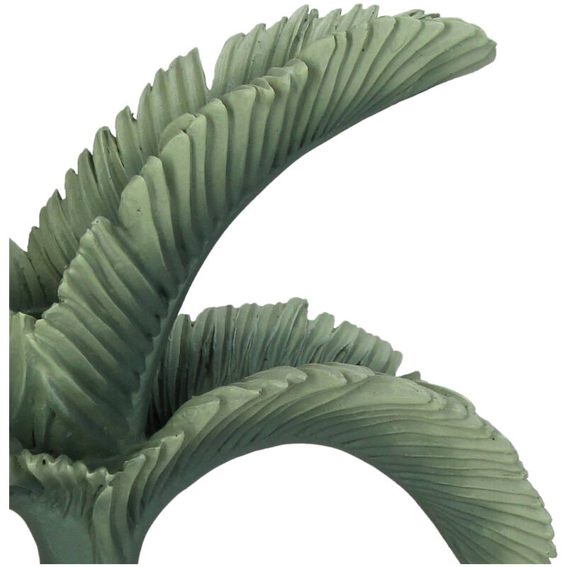 KERSTEN Candle Stick Palm Tree Polyresin