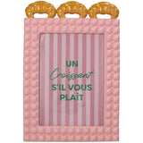 KERSTEN Photo Frame Croissant Polyresin Pink