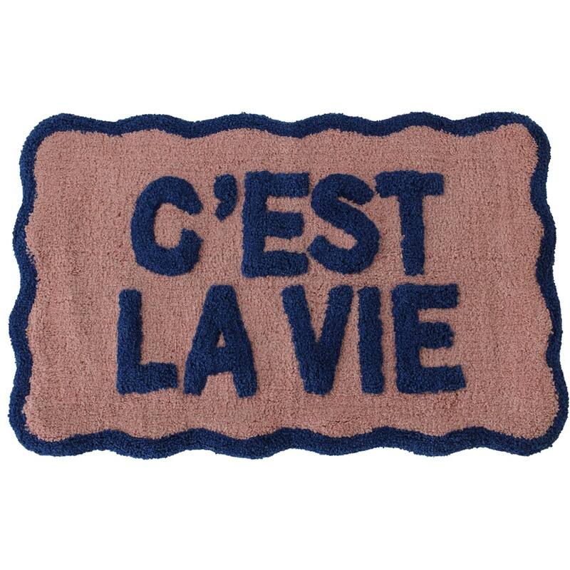 KERSTEN Bath Mat C'est La Vie Cotton Multi