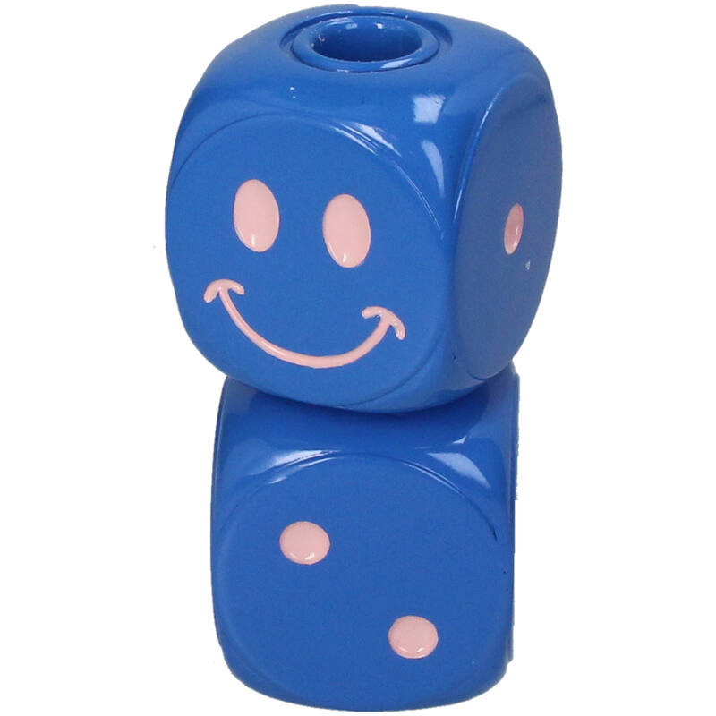 KERSTEN Candle Stick Die Polyresin Blue