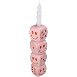 KERSTEN Candle Stick Die Polyresin Pink