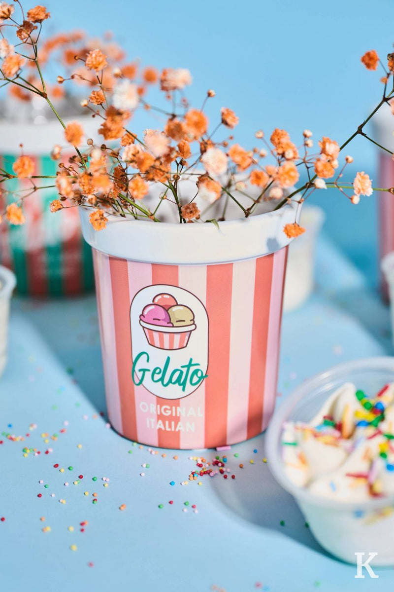 KERSTEN Planter Icecream Bucket Fine Earthenware