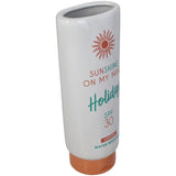 KERSTEN Vase Sunscreen Fine Earthenware White Tube