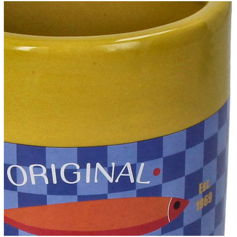 KERSTEN Planter Mackerel Fine Earthenware Yellow