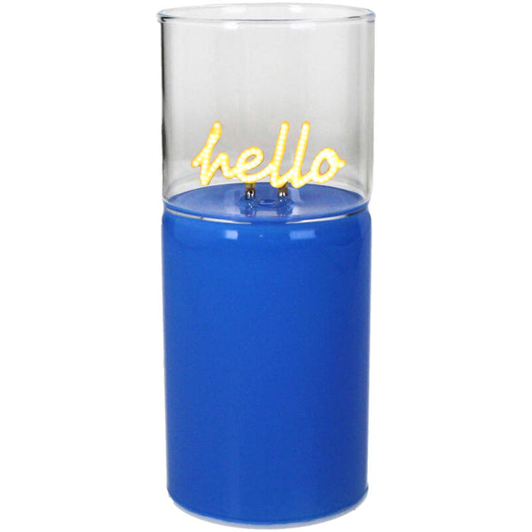 KERSTEN Decoration Light Hello LED Glass Blue