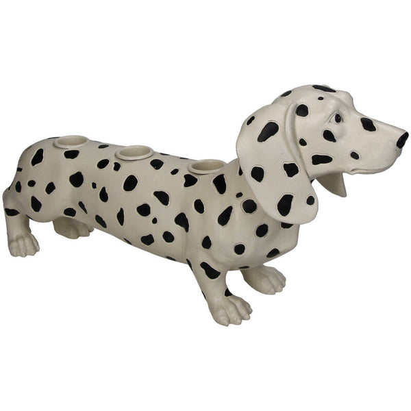 KERSTEN Candle Stick Dachshund Black White
