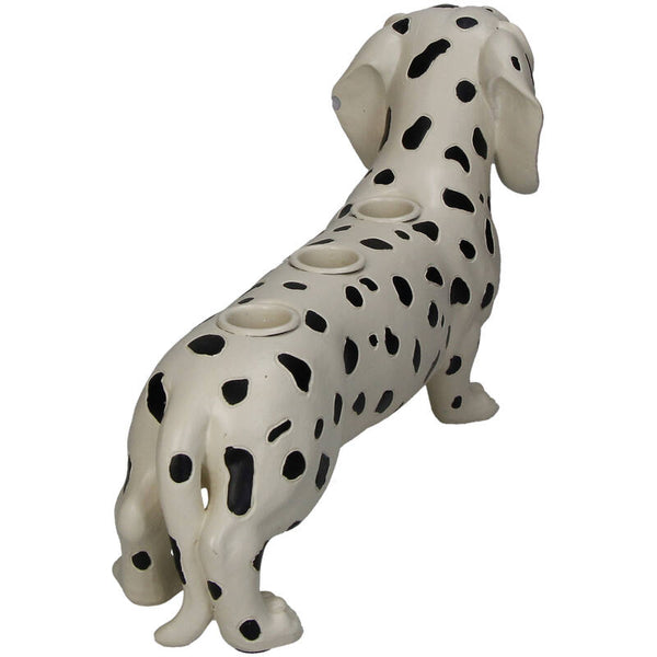KERSTEN Candle Stick Dachshund Black White