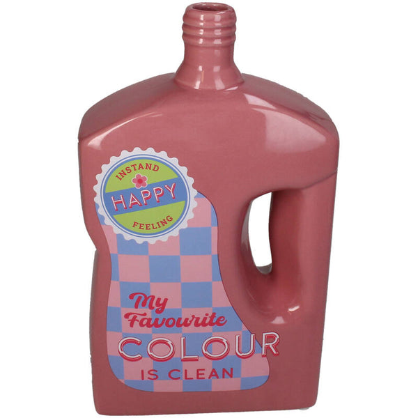 KERSTEN Vase Colour Wash Dolomite Pink 28cm