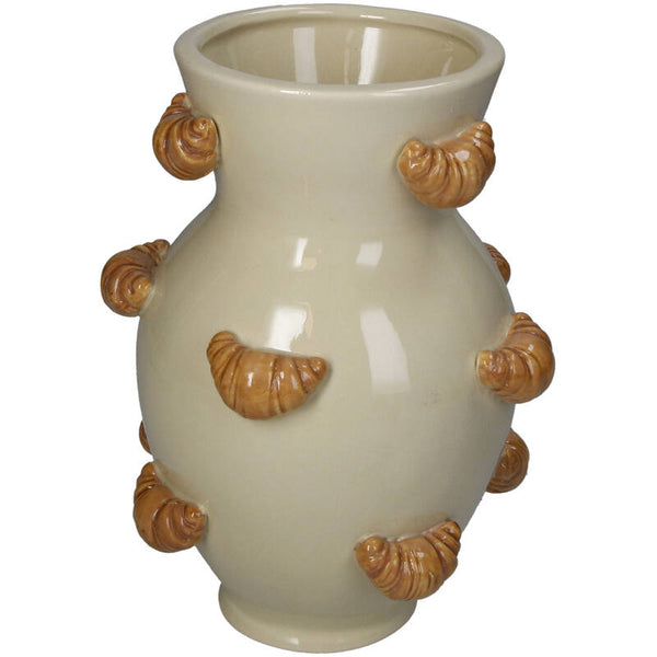 KERSTEN Vase Croissant Dolomite Beige 21cm