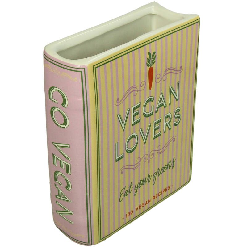 KERSTEN Vase Book Vegan Lovers Dolomite Multi