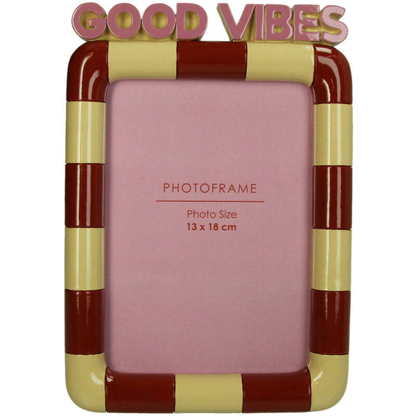 KERSTEN Photo Frame Good Vibes Polyresin Multi
