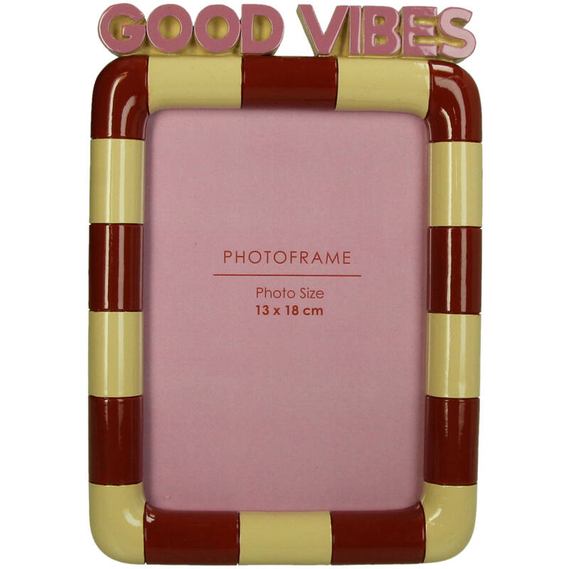 KERSTEN Photo Frame Good Vibes Polyresin Multi