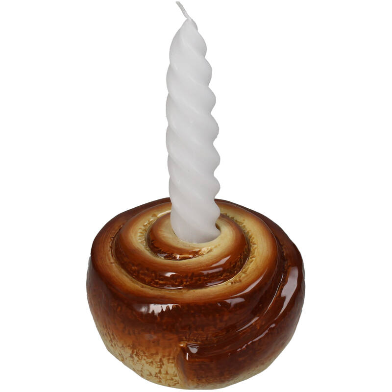 KERSTEN Candle Stick Cinnamon Roll Dolomite Brown