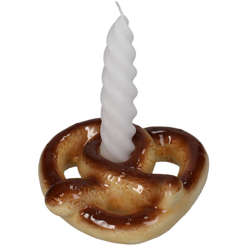KERSTEN Candle Stick Pretzel Dolomite Brown